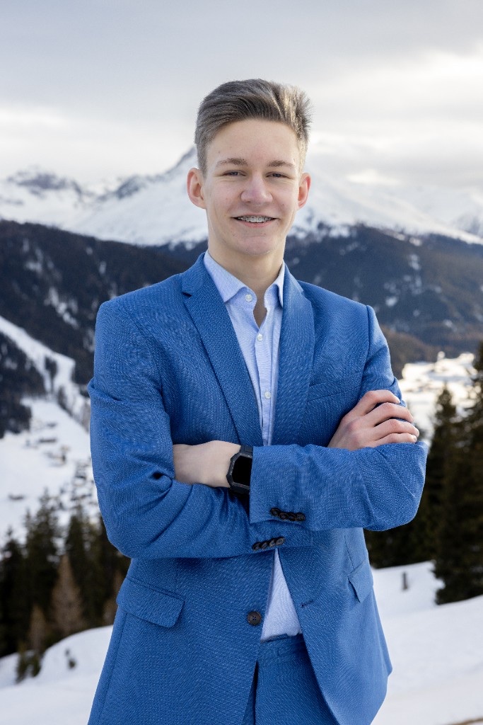 Aaron Unt in Davos, Switzerland